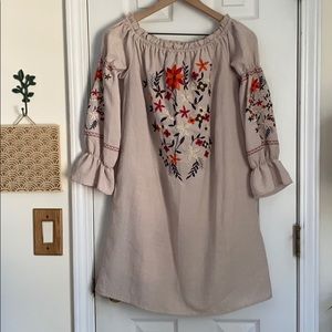 Long tunic with leggings or dress!